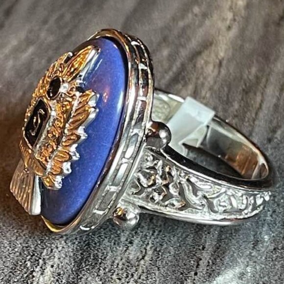 .925 Sterling Silver The Vampire Diaries Stefan Salvatore Ring Size 8 - Picture 2 of 2